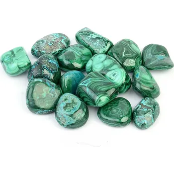 Přírodní kámen Hladký azuromalachit troml Zaire