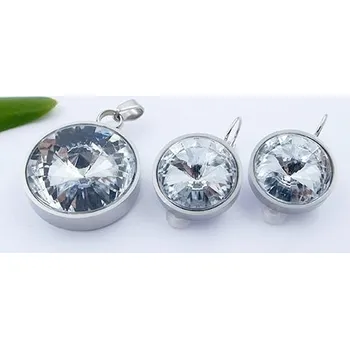 Souprava šperků Set náušnic a přívěsku z chirurgické oceli 20912