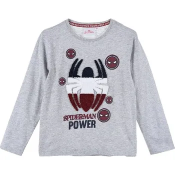 Chlapecké tričko Šedé tričko s dlouhým rukávem Spider-Man Velikost: 98