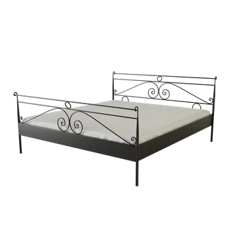 Postel Kovová postel ARABELA Povrchová úprava: bílá, Rozměr: 160 x 200 cm