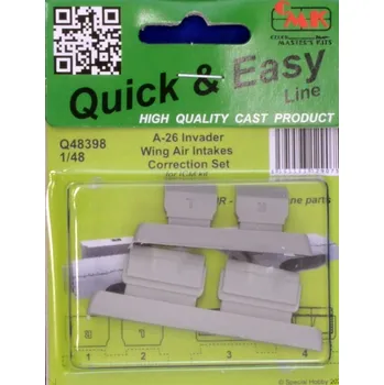 Plastikový model 1/48 A-26 Invader Wing Air Intakes correction set