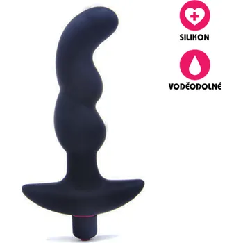 Anální kolík VšeNaSex.cz Silikonový anální kolík Prostate Plug černý