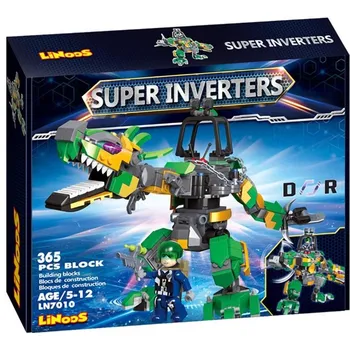 ostatní stavebnice Mikro Trading LiNooS robot/dinosaurus s postavičkou 365 dílků