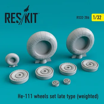 Plastikový model Reskit 1/32 He-111 wheels set late type (weighted)