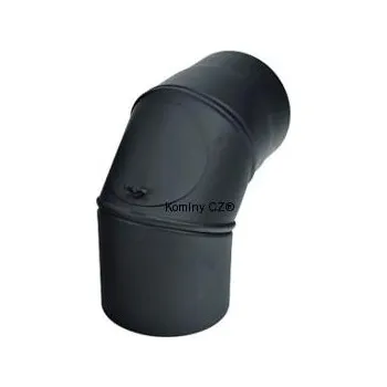 Krbová kamna Komíny CZ Kouřovod-koleno ke kamnům nastavitelné+čistící otvor 150/0-90°/1,5