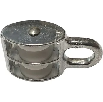 Jištění Kladka kovová dvojitá 6/20 mm