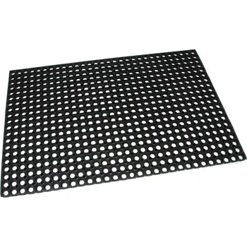 Rohožka Gumová venkovní vstupní rohož FLOMA Honeycomb - 80 x 120 x 1,6 cm