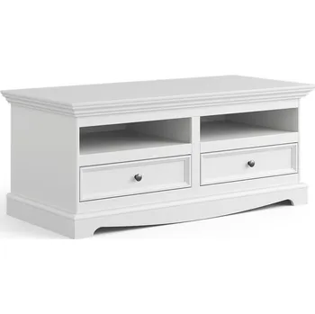 Televizní stolek Malý televizní stolek z masivu Belluno Elegante 1 - bílá