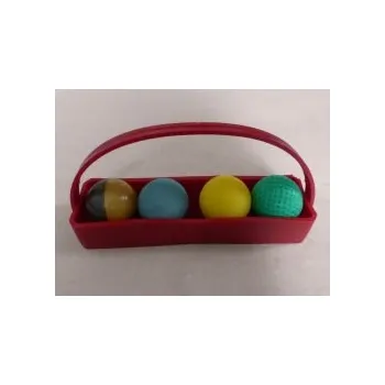 Dětský míč Sada košíček a 4 různé minigolfové míče