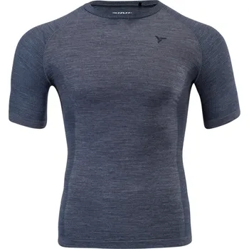 Silvini pánské funkční triko z Merino vlny SOANA, charcoal-cloud L/XL