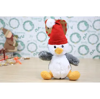 Hračka pro psa ROSEWOOD Pískací plyšový Tučňák s čepičkou, 30 cm