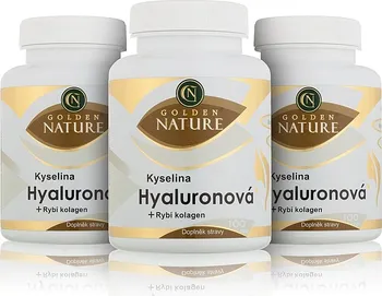 Přírodní produkt Golden Nature Kyselina hyaluronová + rybí kolagen + C