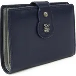Tmavě modrá dámská střední peněženka se zápinkou Calma