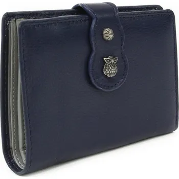 Tmavě modrá dámská střední peněženka se zápinkou Calma