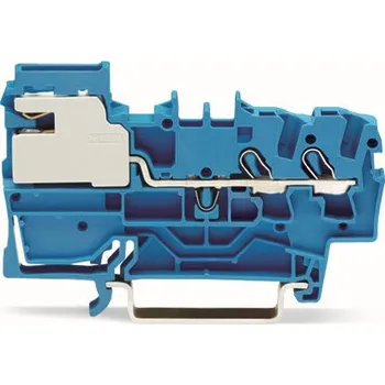 modulární přístroj a rozvaděč WAGO Svorka 2002-7214 2vodičová rozpojovací 2,5 mm², modrá 2002-7214