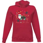 Dámská mikina s kapucí s potiskem Santa Uhla dámské