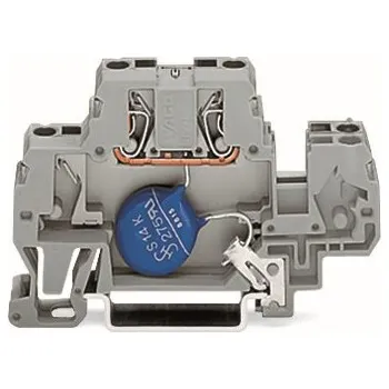 Stavebniny WAGO Svorka 870-523/281-587 pro moduly Dvoupatrová S varistorem, šedá 870-523/281-587