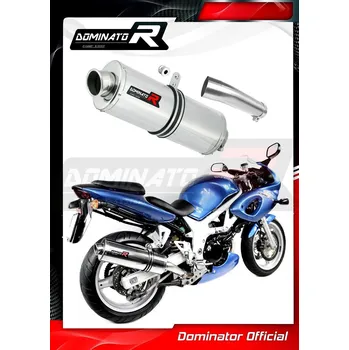 Výfuk pro motocykl Laděný výfuk DOMINATOR SUZUKI SV650 99-02 OVÁLNÁ KONCOVKA