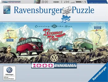 Puzzle Ravensburger Přes Alpy s VW 1000 dílků