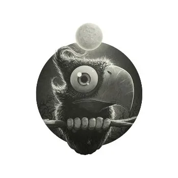 Přáníčko s potiskem Bird" Přáníčko