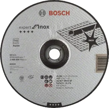 Pilový kotouč BOSCH Dělicí kotouč profilovaný Expert for Inox - Rapido, 230x22,23x1,9 mm 2608600711 free_store_pickup