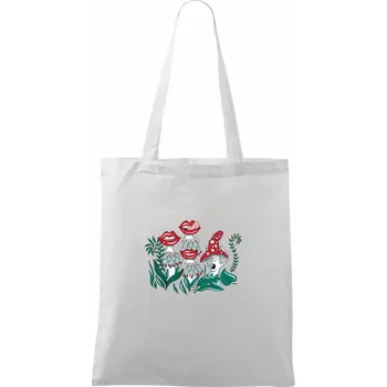 Smyslné houby (Pecka design) - Taška bavlněná - 42 x 38 cm ( Bílá )