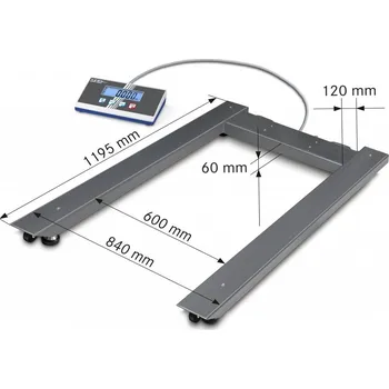 Průmyslová váha Paletová váha Kern UIB 3T-3 do 3000 kg s možností akreditované kalibrace