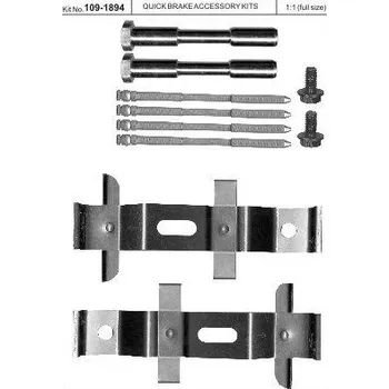Brzdový systém Sada příslušenství brzdových destiček QUICK BRAKE