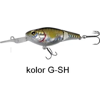 Umělá nástraha Wobler ROB. FAT SNAKE F75 GSH (Dvoudílný plovoucí wobbler s dlouhou lopatkou, podsaditý, má široké-tělo, zabiják pro téměř všechny dravce. Fat Snake se po pádu do vody snadno ponoří a ihned předvádí dokonalý pohyb. Už při minimálním potáhnutí krásně)