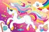 Puzzle Trefl Beautiful unicorn krásný jednorožec 100 dílků