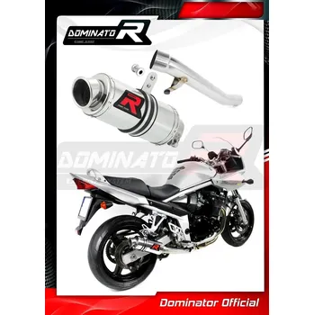 Výfuk pro motocykl Laděný výfuk DOMINATOR SUZUKI GSF BANDIT 650 05-06 KULATÁ KONCOVKA KRÁTKÁ GP1