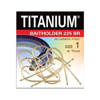 Rybářský háček Háček TITANIUM BAIT. 225 BR 4 (Pro lov uhořů nenalezneme nic lepšího než háčky Robinson Titanium Baitholder 225BR.)