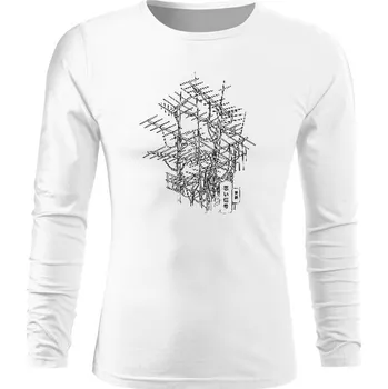 Pánské tričko Tričko s potiskem Older Antenas&quot; Tričko Pánské Dlouhý Rukáv pánské