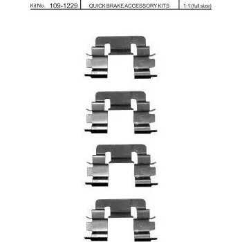 Brzdová destička Sada příslušenství brzdových destiček QUICK BRAKE