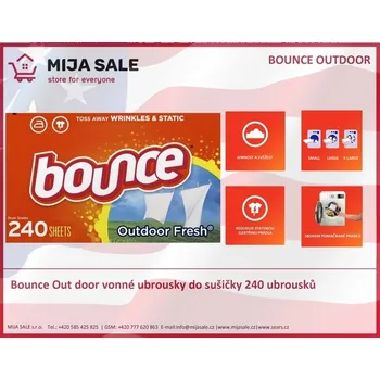 Ubrousek do sušičky Bounce Out door 240 ks vonné ubrousky do sušičky