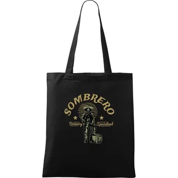 Sombrero - Taška bavlněná - 42 x 38 cm ( Černá )
