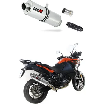 Výfuk pro motocykl Laděný výfuk DOMINATOR KTM 1090 ADVENTURE 17-18 OVÁLNÁ KONCOVKA