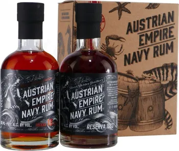 Rum Austrian Empire Navy Set Reserve 1863 Rum + Solera Navy Rum 18 y.o. 40 % 2x 0,2 l
