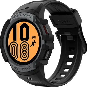 Řemínek na hodinky Spigen Rugged Armor Pro kryt a řemínek pro Samsung Galaxy Watch4 40 mm šedý