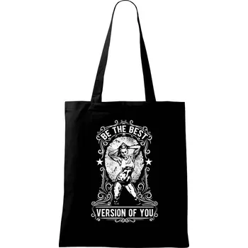 Nákupní taška The Best Version Of You - Taška bavlněná - 42 x 38 cm ( Černá )