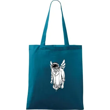 DJ bůh - Taška bavlněná - 42 x 38 cm ( Petrolejová )