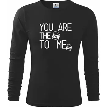 Chlapecké tričko CSS to me HTML - Triko dětské Long Sleeve - 122 cm/6 let ( Černá )