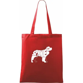 Nákupní taška Kokršpaněl - Taška bavlněná - 42 x 38 cm ( Červená )