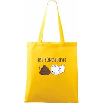 WC friends - Taška bavlněná - 42 x 38 cm ( Žlutá )