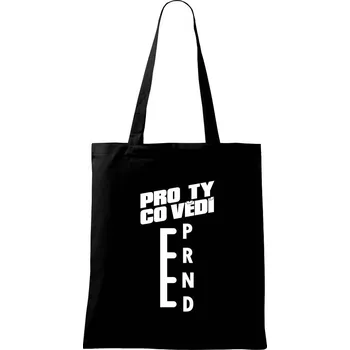 Nákupní taška Automat pro ty co vědí - Taška bavlněná - 42 x 38 cm ( Černá )