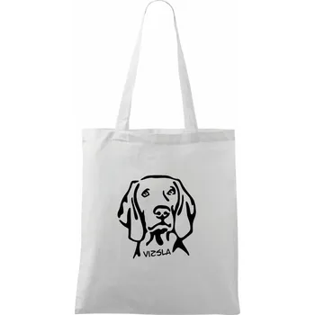 Vizsla Hlava - Taška bavlněná - 42 x 38 cm ( Bílá )
