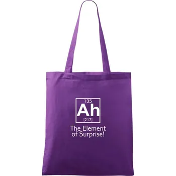 Ah element of surprise - Taška bavlněná - 42 x 38 cm ( Fialová )