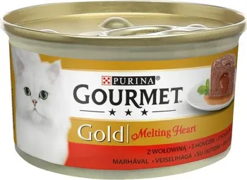 Krmivo pro kočku Purina Gourmet Adult Gold Melting Heart paštika Beef