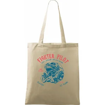 Fighter Pilot - Taška bavlněná - 42 x 38 cm ( Naturální )