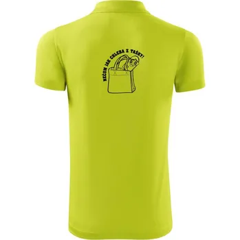 Pánská košile Nečum jak chleba z tašky! - Polokošile Victory sportovní (dresovina) - S ( Limetková )